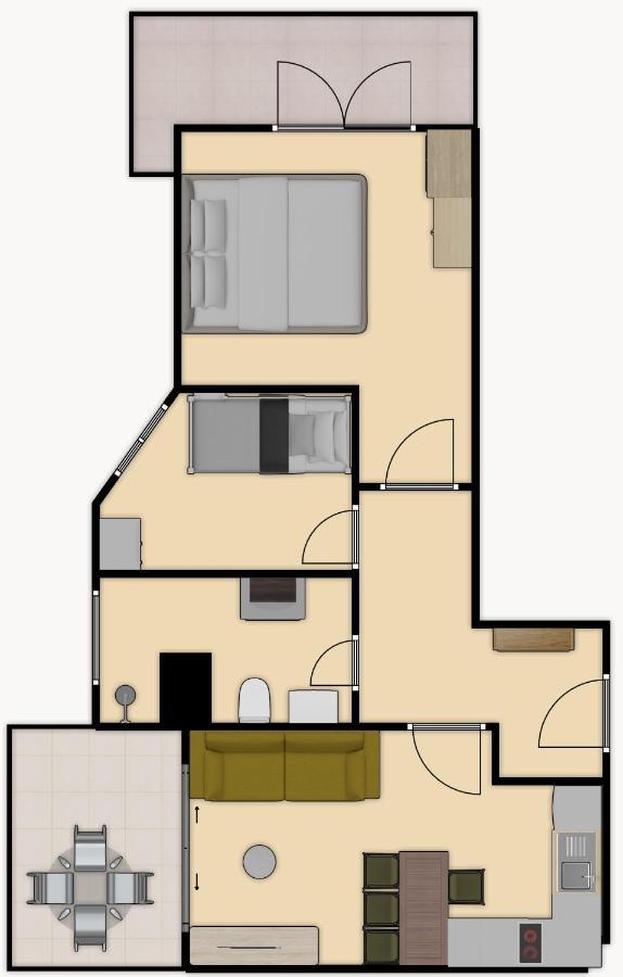 Cheerful 2-Bedroom Apartment In Golem Голем Екстер'єр фото